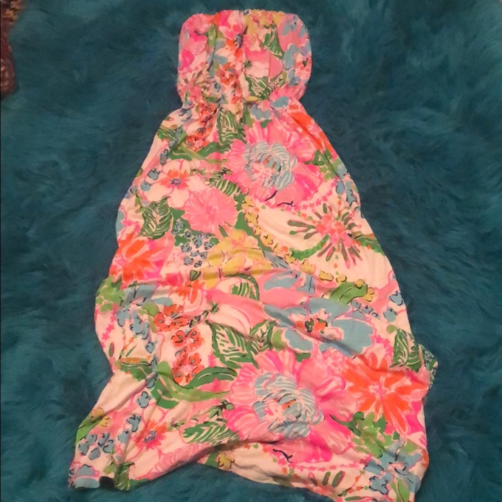 Lilly Pulitzer for target strapless maxi dress